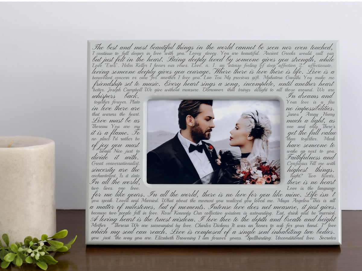 Gift for soulmate | Anniversary Frame with love quotes | Married Picture Frame | Show Appreciation gift | 5 year Anniversary | Love Art